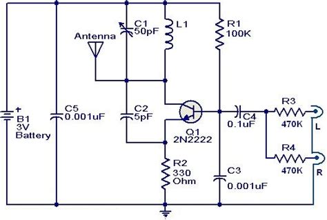 Schematic And Wiring Diagram Fm Transmitter Circuit Using 2n2222