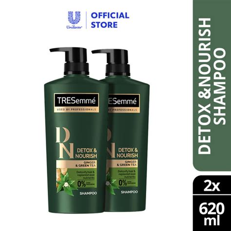 Tresemme Shampoo Detox And Nourish 620ml X 2 Lazada