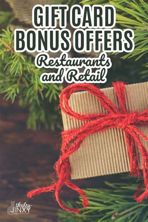Credit card bonus offers are a quick way to earn hundreds of dollars' worth of rewards by using a new credit card, but the best deals don't always stick around. Gift Card Bonus Offers for Restaurants and Stores | Gift ...