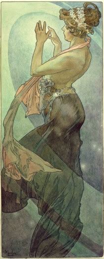 The Moon And The Stars Study For The Pole Star 1902 Mucha