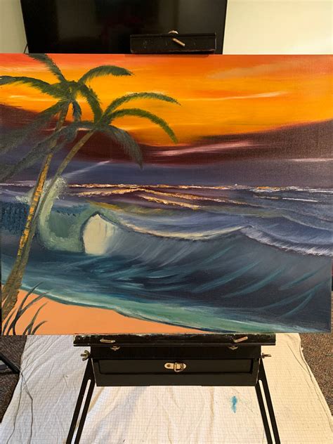 Tropical Seascape Painting By Dangogh97 On Deviantart