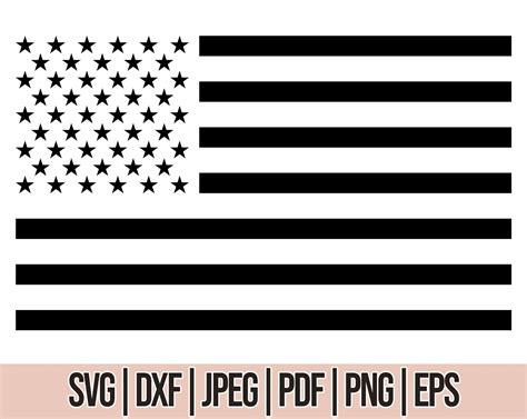 40 Vertical American Flag Svg Craft Template Download File Svg Flag