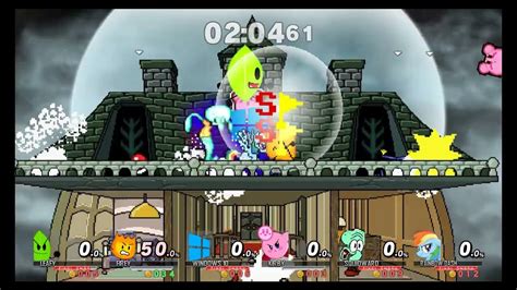 Ssb Omega Cmc Firey Vs Leafy Vs Windows 10 Vs Kirby Vs Squidward