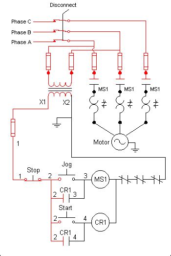 Start Stop Wiring Diagram Motor Basic Control Circuits Three Wire