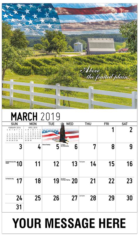 America The Beautiful Patriotic Promotional Calendar Us Patriotism