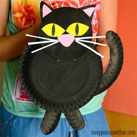 Black Cat Paper Plate Craft Easy Peasy And Fun