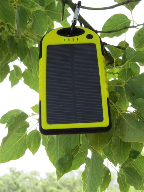 Weatherproof Solar Phone Charger External Battery Pack For Iphone