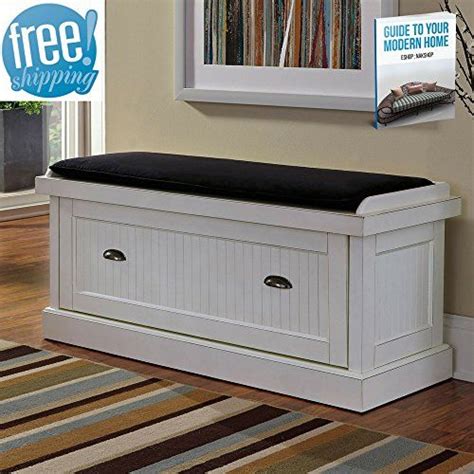 Shoe Rack Bench Seat For Entryway White With Storage Enclosed Organizer