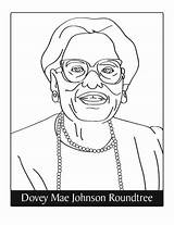 Dovey Roundtree Mays sketch template
