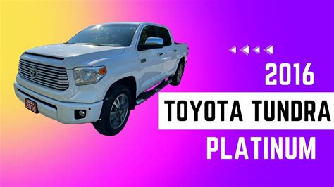 2016 Toyota Tundra Platinum Walkaround Youtube