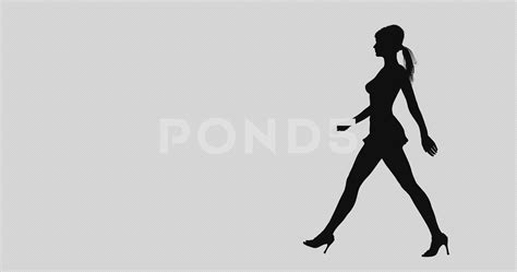 Silhouette Of A Woman Walking Away At Getdrawings Free Download