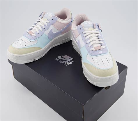 Air force 1 shadow pastel sommet blanc fantôme baskets all sizes 2020 🔥🔥. Nike Air Force 1 Shadow Trainers Ghost Glacier Blue Fossil ...