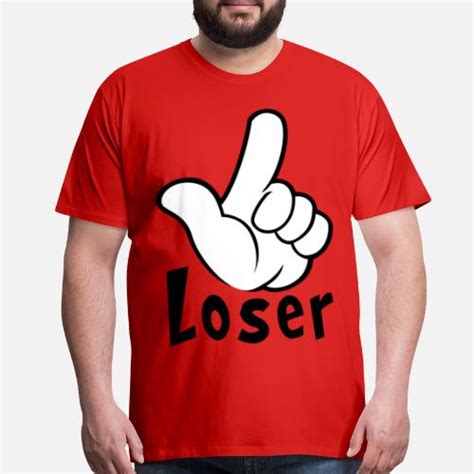 Loser Hand Sign Language Gesture Humor Mens Premium T Shirt Spreadshirt