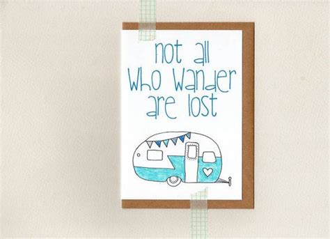Not All Who Wander Are Lost Greeting Card Mini Print Etsy