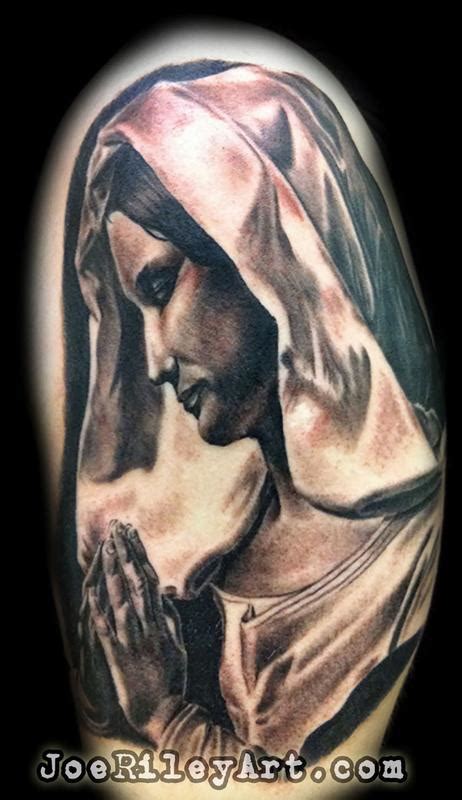 Virgin Mary Tattoo By Joe Riley Tattoonow