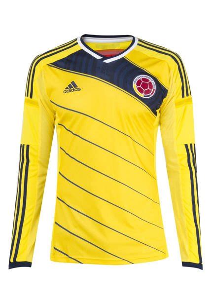 Camiseta Adidas Selecci N Colombia Manga Larga Amarillo Compra Ahora