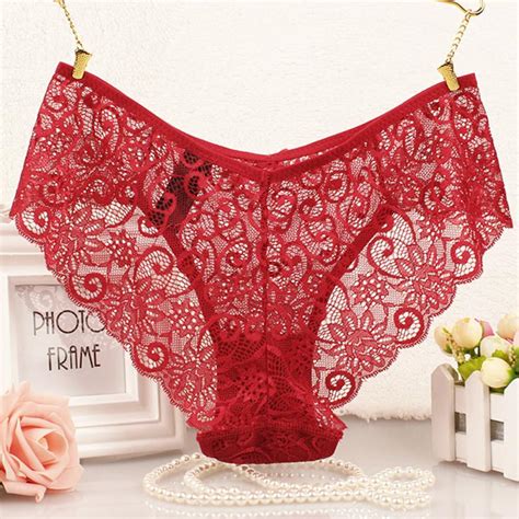 Sexy Ladies Lace Thongs Panties Briefs Sexy Floral Womens Underwear