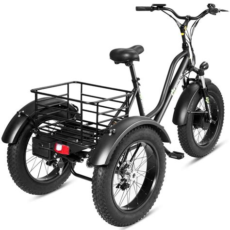 Goplus Electric Adults Tricycle 20 Fat Tire Lcd Display 500w Motor