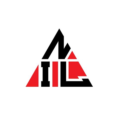 Nil Triangle Letter Logo Design With Triangle Shape Nil Triangle Logo