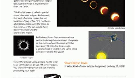 Eclipse Worksheet Middle School Nidecmege | Images and Photos finder