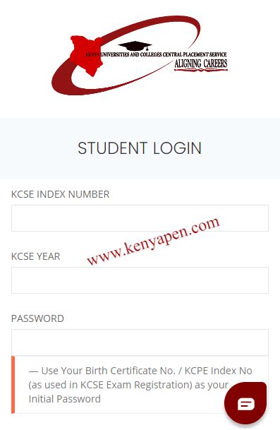 Kuccps Student Portal Login Login Kenyapen