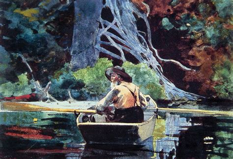 Winslow Homer Paintings The Adirondack Guide Enlarged