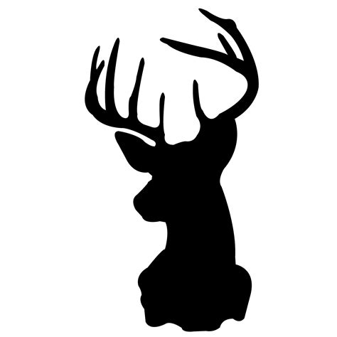 Deer Skull Stencil Clipart Best