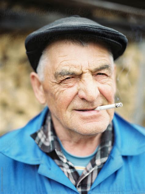 Senior Man Smoking Del Colaborador De Stocksy Julia Volk Stocksy