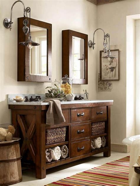 35 Best Rustic Bathroom Vanity Ideas And Designs For 2023