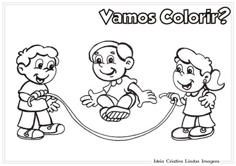Desenhos Para Colorir De Criancas Brincando Coloring City