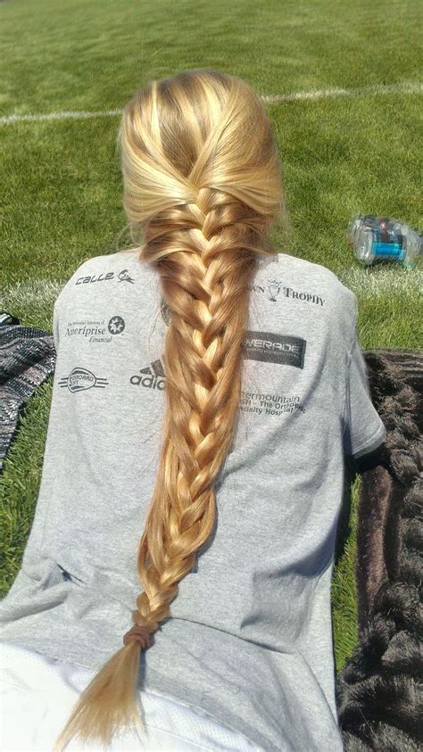 How to french braid pigtails your own hair. French braid for very long hairs. I love the color | Lang ...