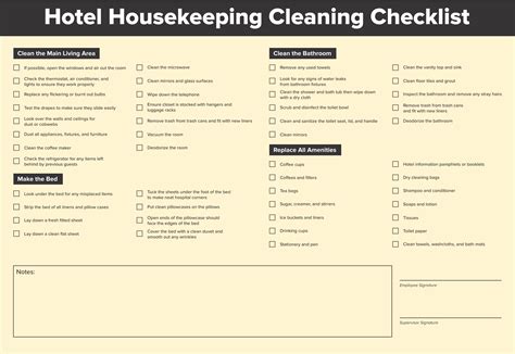 Best Images Of Hotel Housekeeping Checklist Printable Housekeeping Images