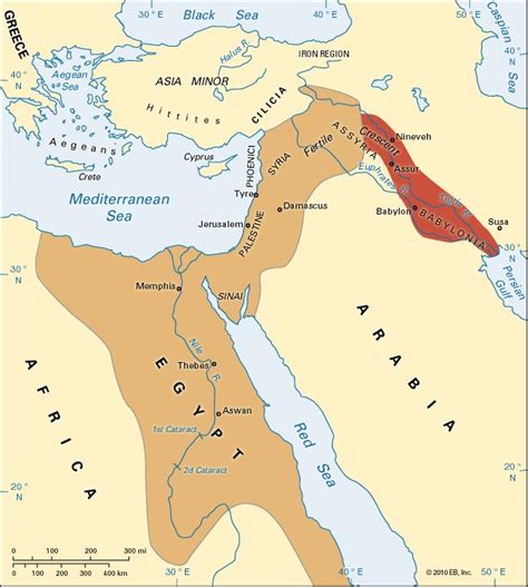 Ancient Egypt Map Borders
