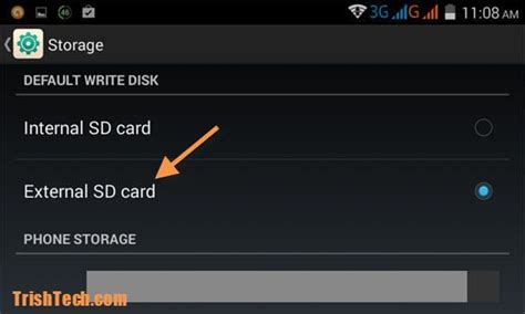 In android 5 (lollipop), there is an original commissioner practice for submissions to inscribe to the external sd card. How to Change the Default Storage for Android Device