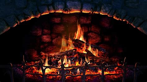 Burning Fireplace Hd With Crackling Fire Sounds 1 Hour