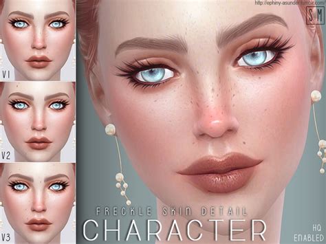 Face And Full Body Freckles Cc Sims 4 Hmpole
