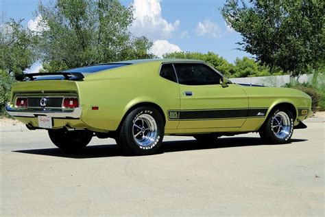 1973 Ford Mustang Mach 1 In Green Gold Ford Mustang Ford Mustang Car