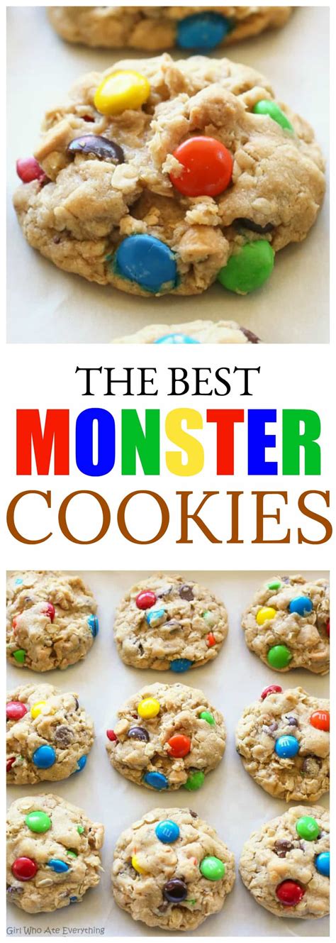 The Best Easy Monster Cookies Recipe Peanut Butter