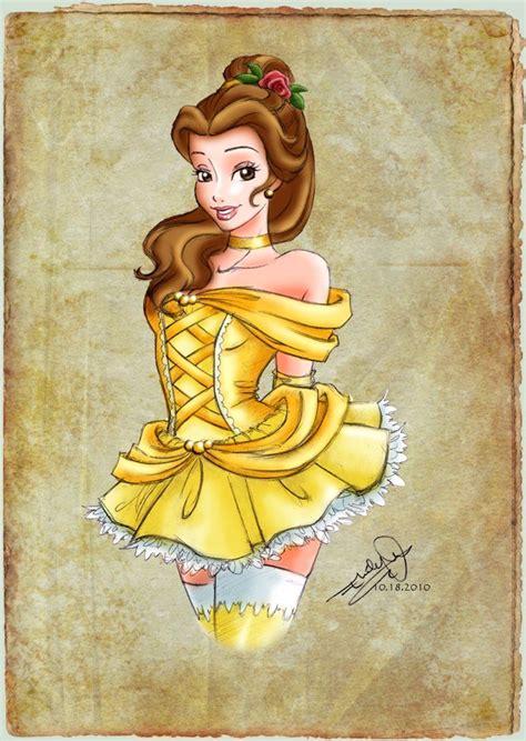 Belle Beauty And The Beast Disney Princess Pin Up Mini Print Etsy My