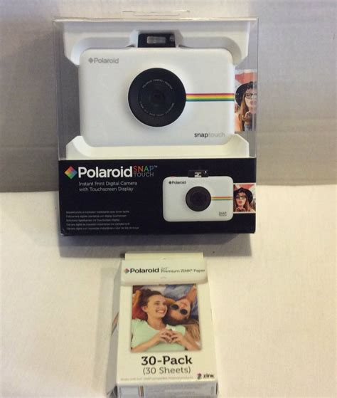 Polaroid Snap Touch Instant Digital Camera W Touchscreen White W30