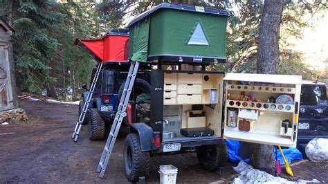 4200 x 1900mm plus 6000 x 2400mm annexe. Expo Trailer Build flatbed, rooftop tent, teardrop style ...