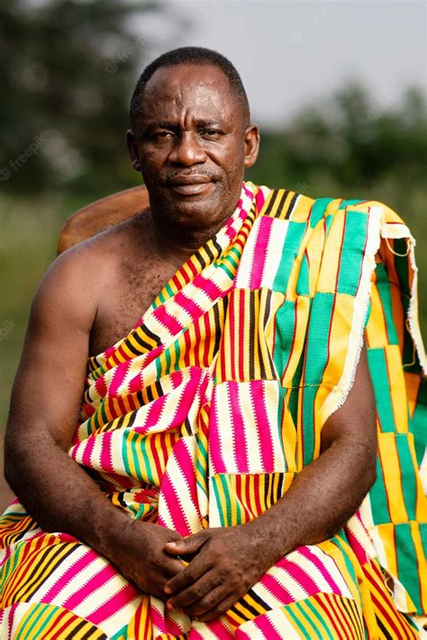 Free Photo African Senior Man With Traditional Clothes