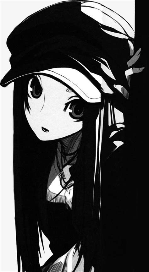 Anime Clip Art Black And White