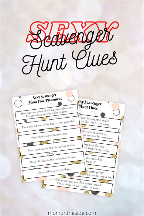 Sexy Scavenger Hunt Clues For Date Night At Home