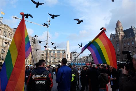Hundreds March In Amsterdam To Support Beaten Gay Couple The