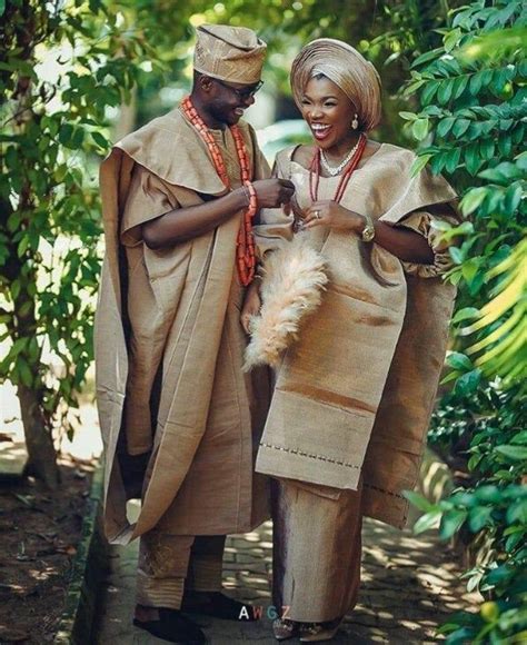Complete Yoruba Traditional Wedding Attire In Aso Oke Etsy In Nigerian Traditional