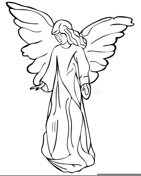 Free Angel Clipart Black And White Free Images At Vector