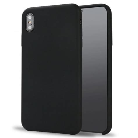 Iphone Xs Max Pro Silicone Hard Case Black