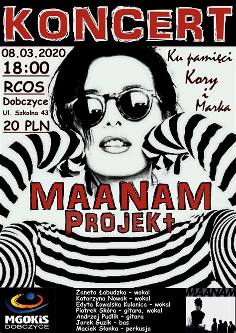 Maanamaania warszawa (live at remont, warsaw, 1993). Maanam Projekt | Serwis Informacyjny Gminy Dobczyce