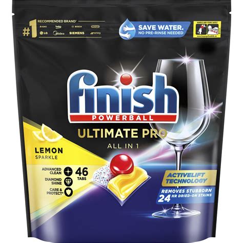 Finish Ultimate Pro Lemon Sparkle Dishwasher Tablets 46 Pack Woolworths